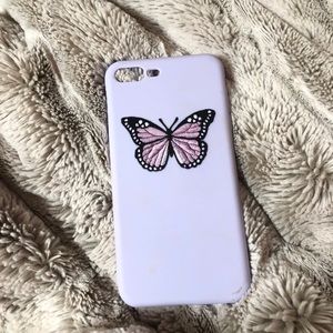 iphone 8 plus purple butterfly case